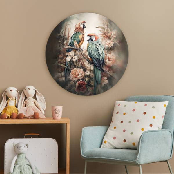 BILD Papageien 60 x 60 cm