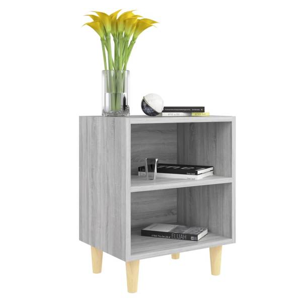 Nachttische 2er Set W856 Grau