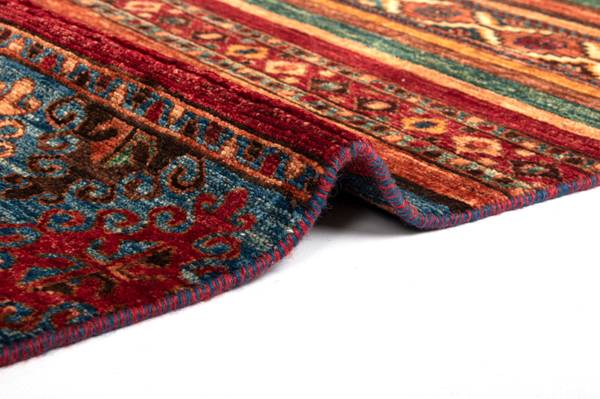 Tapis Torkman XXV Rouge - Laine - 173 x 1 x 243 cm