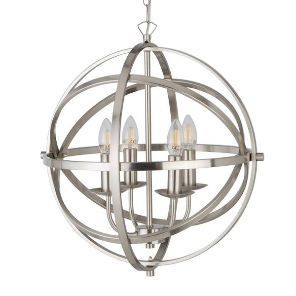 Orbit Pendentif Argenté - Métal - 46 x 210 x 46 cm