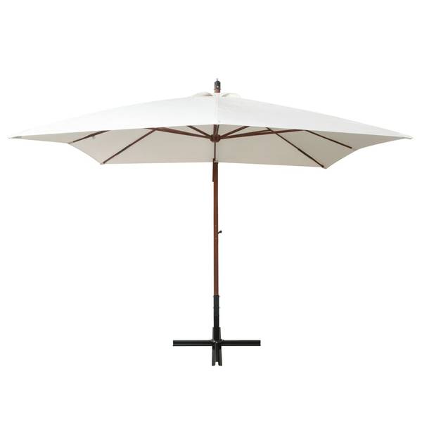 Ampelschirm D723 Weiß - 300 x 280 x 300 cm