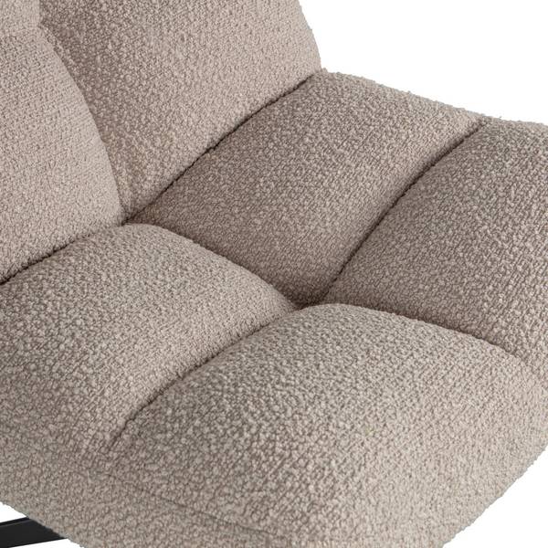 Fauteuil design Vinny Gris - Microfibre - Polyester - Polyéthylène - 75 x 80 x 75 cm