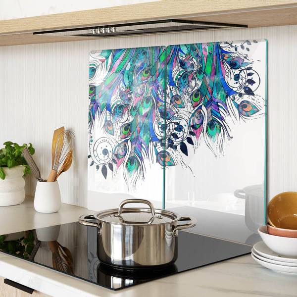 Schneidebrett Pauw 2er Set Glas - 52 x 1 x 30 cm
