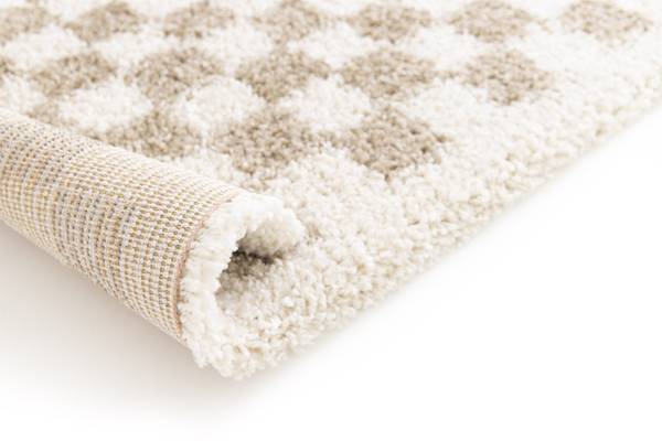 Teppich CHECKERS Beige - 200 x 290 x 200 cm