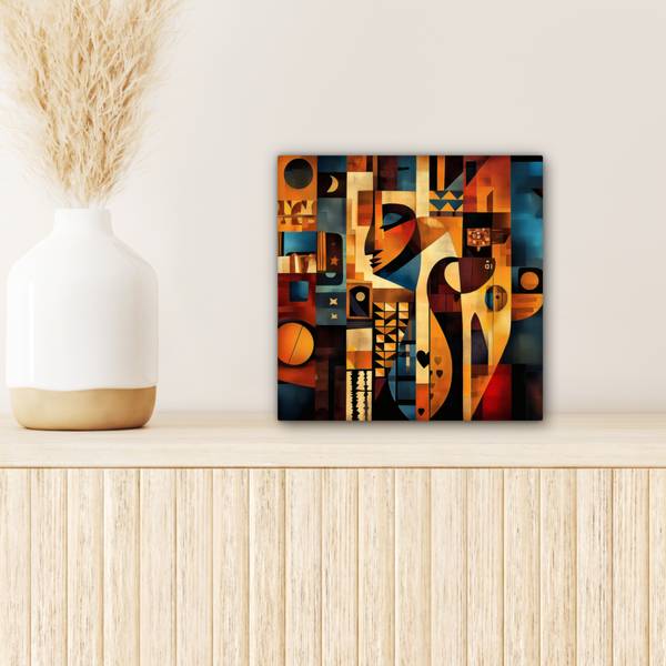 LEINWANDBILD Figuren 20 x 20 cm