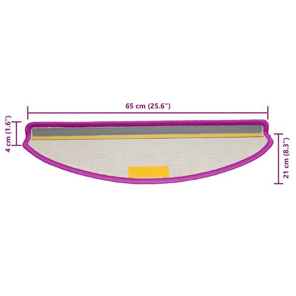 Trapmat 3005123-3 Set van 20 violet