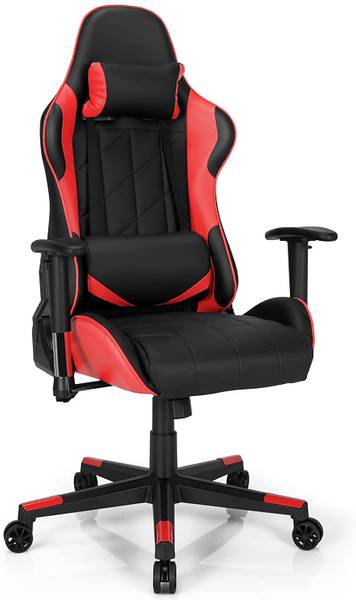 360˚ Gaming Stuhl Rot - Kunstleder - 68 x 135 x 71 cm