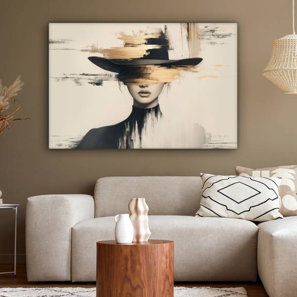 LEINWANDBILD Frau 120 x 80 cm