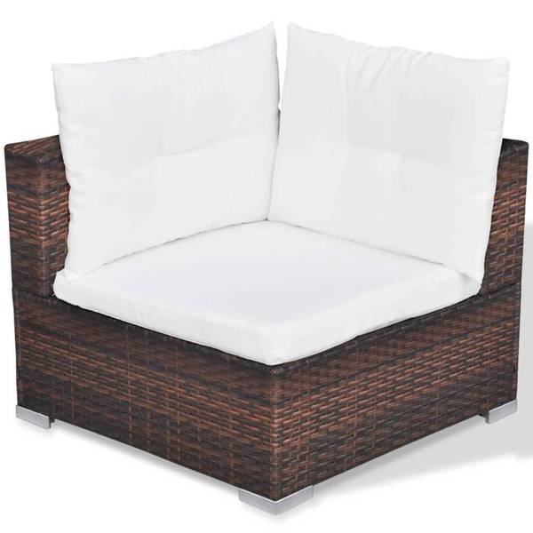 Gartenmöbel-Set 296250 (10-teilig) Braun - Polyester - 74 x 26 x 74 cm