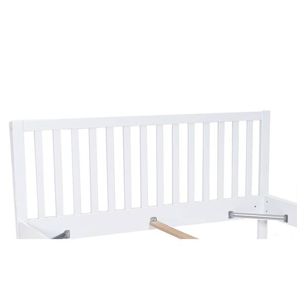 BETT MIT KOPTEIL PARKER Weiß - 147 x 196 cm