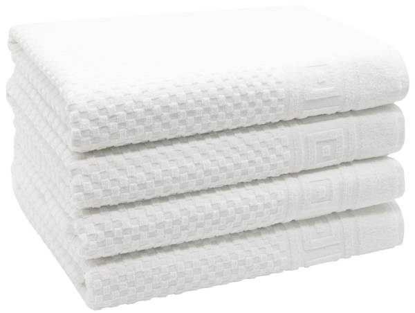 Duschtücher 00000358 4er-Set Weiß