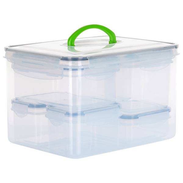Frischhaltedosen 14er Set Kunststoff - 22 x 18 x 29 cm