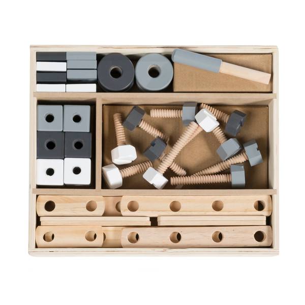 Jeu de construction en bois Marron - Bois manufacturé - 30 x 5 x 25 cm