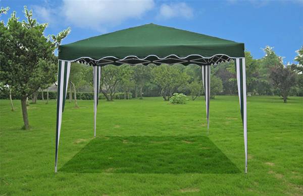 Pavillon STEFAN Grün - Kunststoff - 295 x 260 x 295 cm
