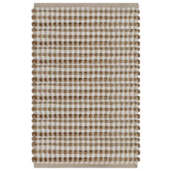 Tapis de bain 296040 (lot de 2) Beige - Blanc