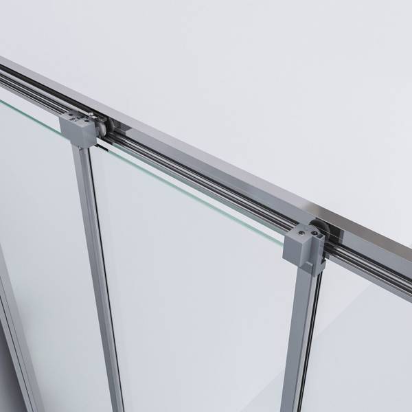 Nischentür Schiebetür 6mm Nano Duschwand Breite: 100 cm