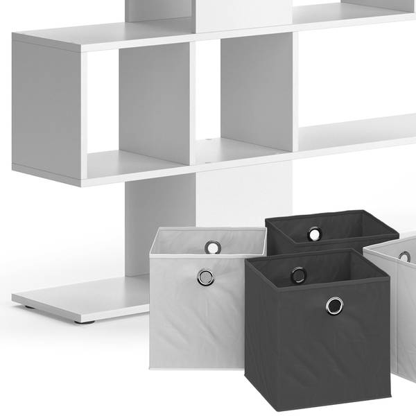 Raumteiler Hylda 40253 Weiß - Holzwerkstoff - 125 x 113 x 26 cm