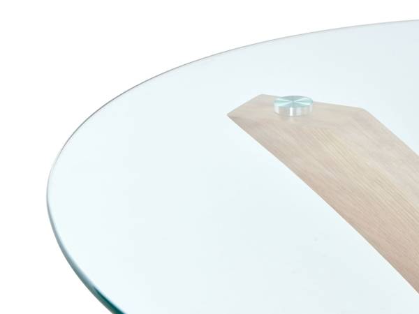 Table de salle à manger YAPP Marron - Verre - 100 x 75 x 100 cm
