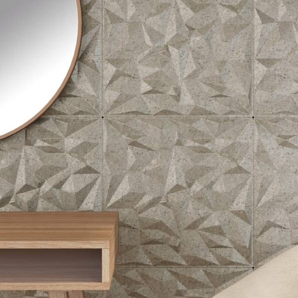 Wandpaneel 3014959 (48er Set) Braun - Kunststoff - 50 x 1 x 50 cm