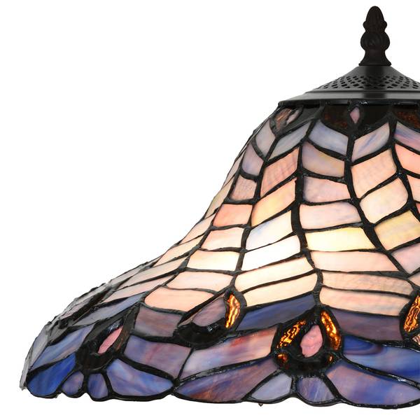 Tiffany Tischlampe Rivka Blau - Glas - 40 x 60 x 40 cm