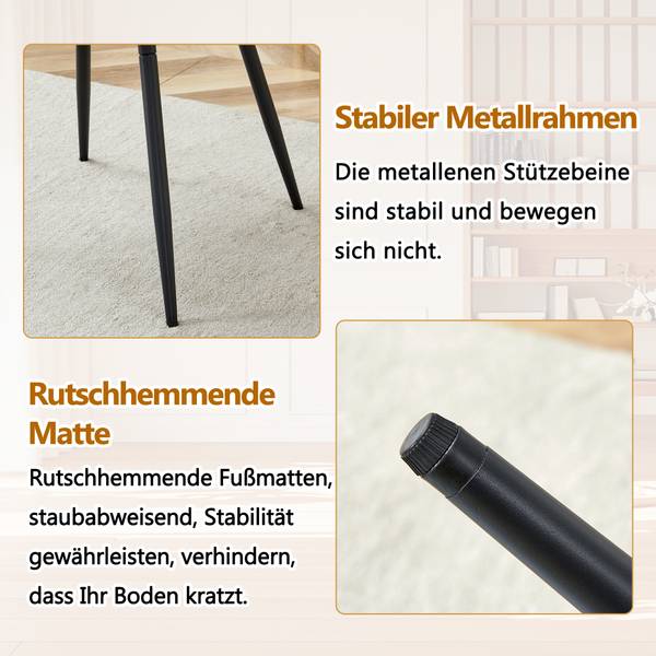 Essgruppen AscendIv Braun - Webstoff - 100 x 76 x 100 cm