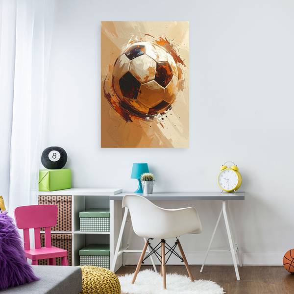 Wandbild Fußball 30 x 45 cm