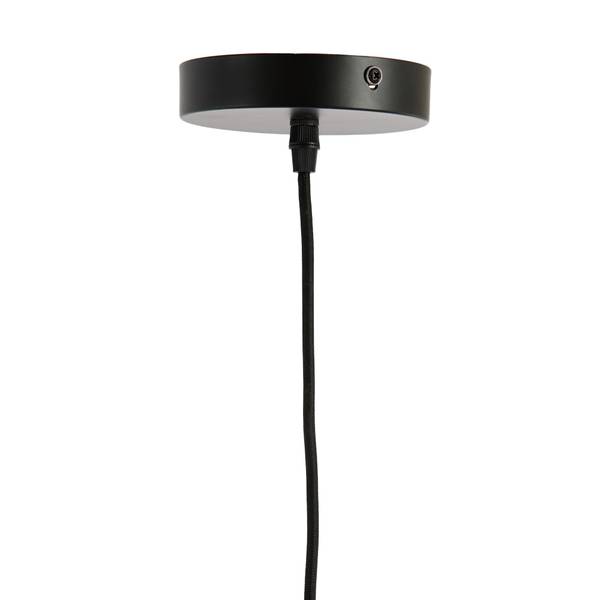 Hängeleuchte Sassa Schwarz - Bambus - 34 x 24 x 34 cm