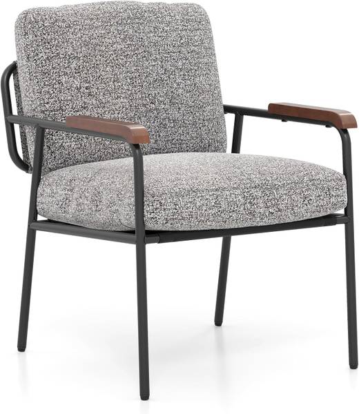 Polstersessel VH34906SDDE Grau - Metall - 71 x 86 x 61 cm