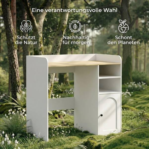 Waschmaschinenschrank 850-377V90WT Weiß - Holzwerkstoff - 60 x 100 x 94 cm