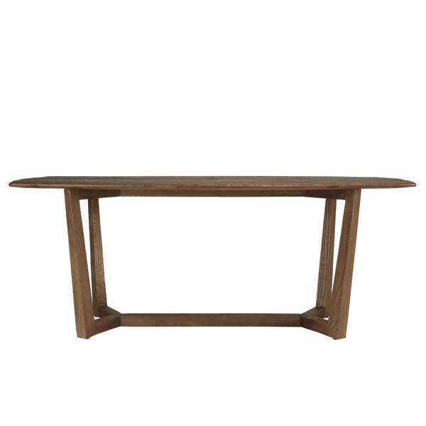 Esstisch ROMY Braun - Holz teilmassiv - 100 x 78 x 200 cm