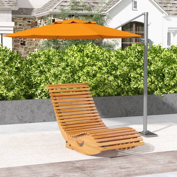Schaukelstuhl 84G-210V01TK Braun - Massivholz - 60 x 60 x 130 cm
