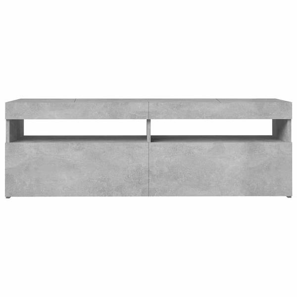 Meuble tv 3008756-1 Imitation béton - Profondeur : 120 cm