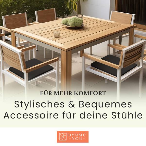 Sitzkissen FIRMOSA (4er Set) Schwarz