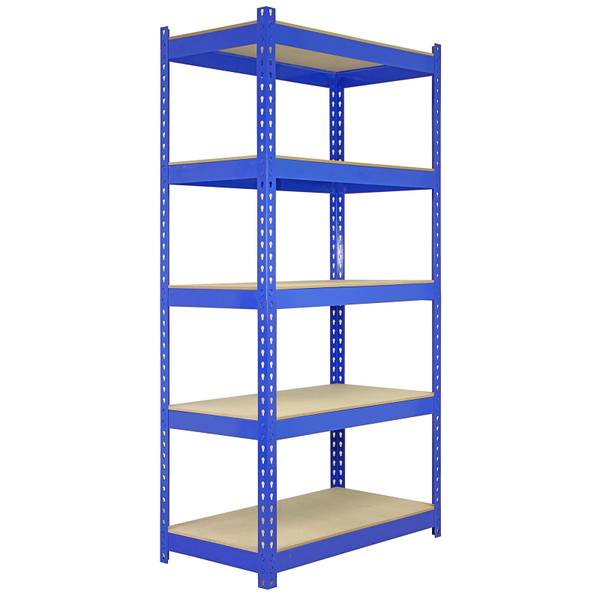 10 x Q-Rax Lagerregal Kellerregal Blau - Metall - 50 x 180 x 90 cm