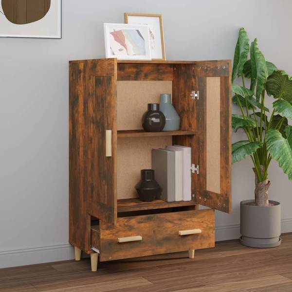 Highboard DE1136 Raucheiche Dekor