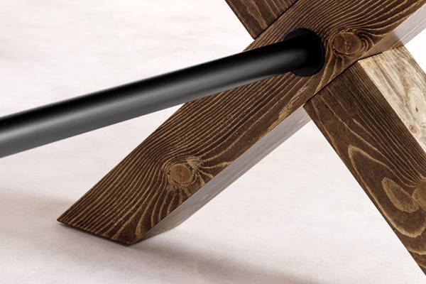 Esstisch GOLIATH Braun - Holzwerkstoff - 210 x 76 x 100 cm