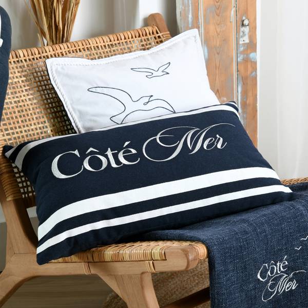 Kissen  ZIBRA 366 Blau - Textil - 40 x 1 x 1 cm