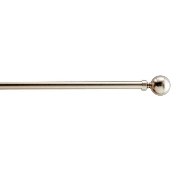 Vorhangstange Grau - Metall - 1 x 240 x 1 cm