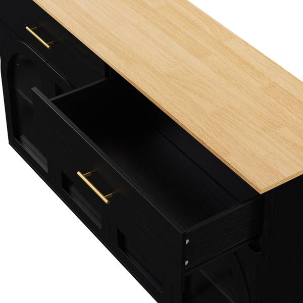 Sideboard Neptunus Ⅰ Schwarz