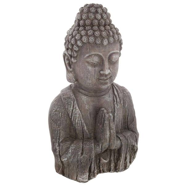 Statuette JAYAN Grau - Metall - 20 x 49 x 28 cm