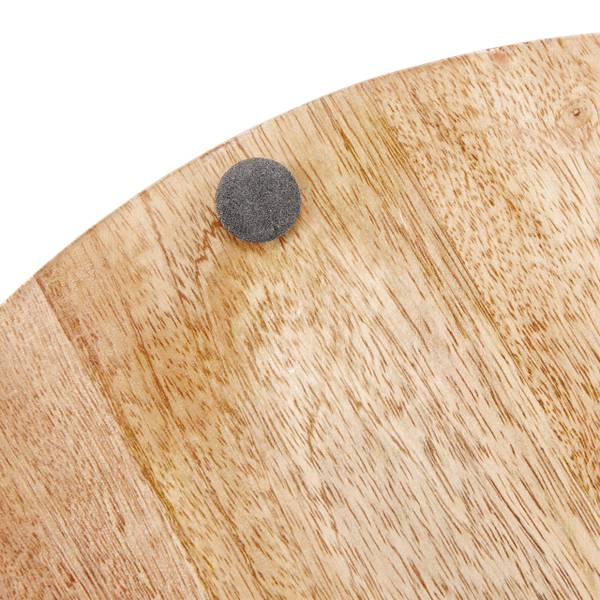 Plateau de service Noir - Marron - Fer - 35 x 8 x 35 cm