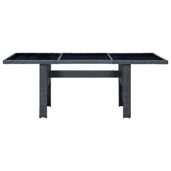 Garten-Essgruppe 3007194-1 (7-teilig) Schwarz - Braun - Dunkelgrau - Grau