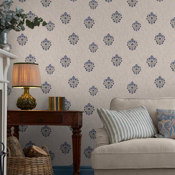 Vliestapete Hainmotiv Beige