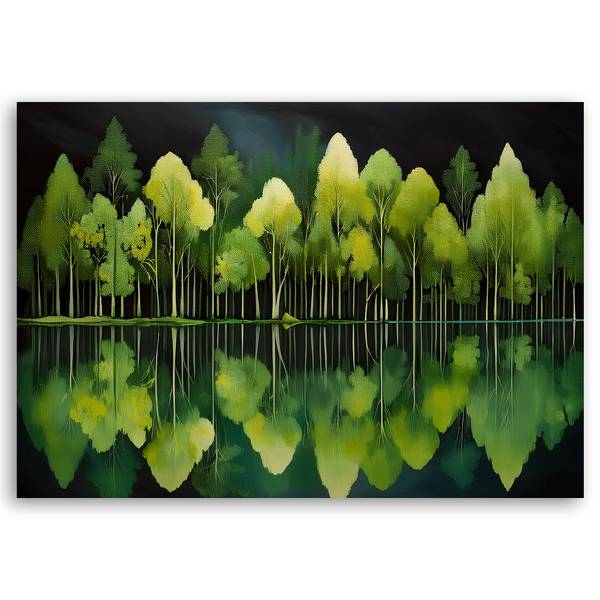 Wandbild wald natur landschaft 60 x 40 cm
