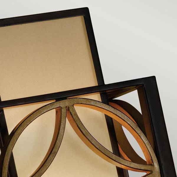 Flächenbündige Wandleuchte Remy Braun - Metall - 21 x 35 x 11 cm