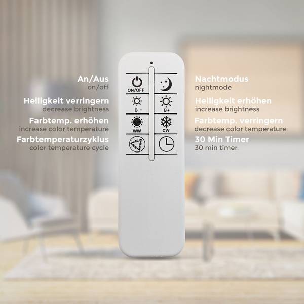CCT LED Deckenleuchte BKL1439 25 x 110 cm