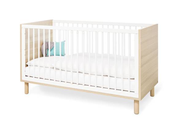 Kinderbett 'Flow' Weiß - Holz teilmassiv - 75 x 85 x 145 cm