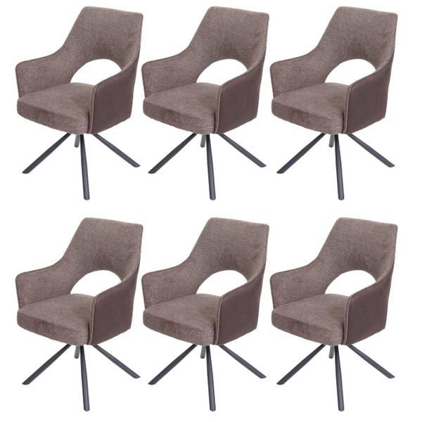 Eetkamerstoel K30 (set van 6) bruin - donkerbruin