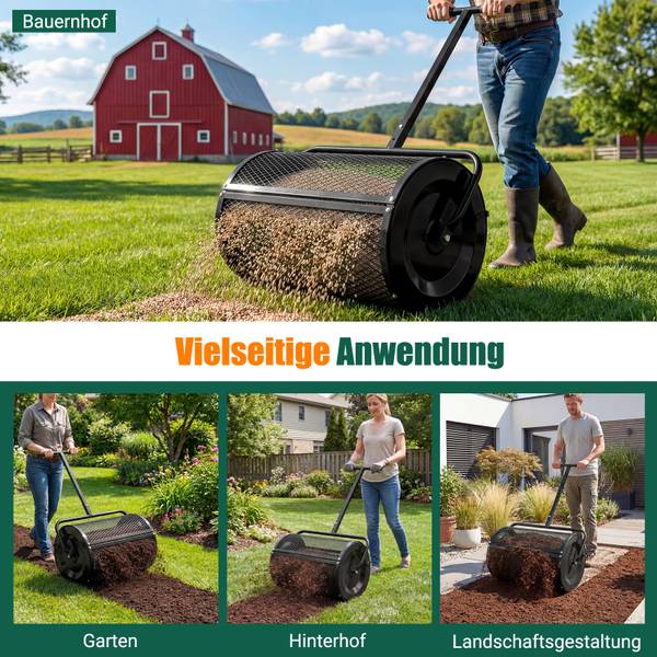 Kompoststreuer SF6870 Schwarz