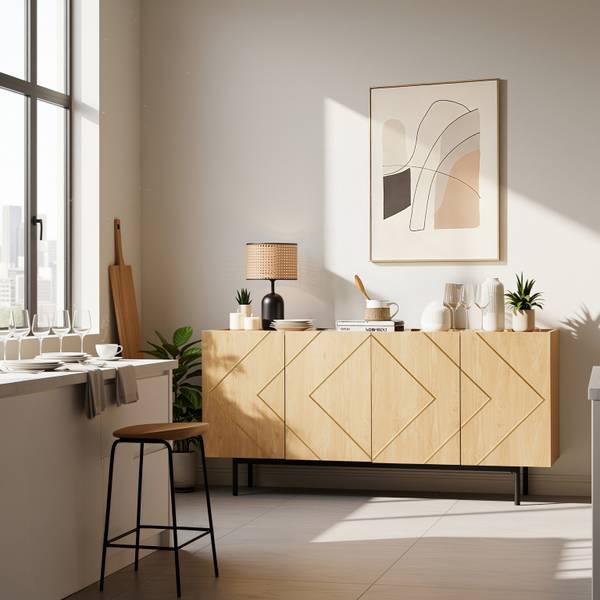 Sideboard Synomone Braun - Holzwerkstoff - 40 x 78 x 160 cm